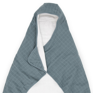 Custom Printed Name Poncho for Newborns & Toddlers Gray 100% Cotton Fleece Water Absorption Breathable <b>Bathroom</b> Use Kids - Product Image 2