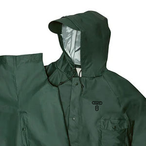 Veste de pluie longue réfléchissante imperméable avec revêtement Vestes de pluie unisexes légères avec logo personnalisé - Product Image 5