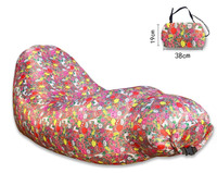 Canapé gonflable portable imperméable en gros pour l'extérieur, pour le camping et la plage, avec sacs de compression