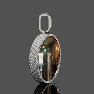 Colgante de Diamante Moissanite con Incrustaciones VVS, Colgante Hip Hop Brillante para Hombre y Mujer - Product Image 4