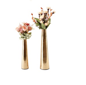 Contemporary Stylish Metal Tabletop <b>Vase</b> Modern Versatile Floor Wall Decorative Piece for Home or Office - Product Image 6