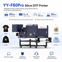 Imprimante DTF grand format rouleau-à-roule YY-F60Pro 60 cm avec double tête I3200-A1, circulation d'encre blanche et recyclage de poudre