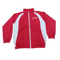 Chándal cortavientos personalizado con cremallera completa para hombre con tela ligera diseñado para correr, entrenamiento, ropa de gimnasia cómoda