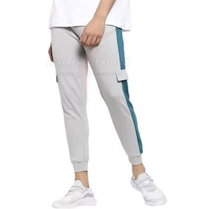 Pantalon de survêtement décontracté pour homme, design professionnel, panneau latéral, confortable, respirant, en coton, logo personnalisable, fermeture élastique, nouveauté - Product Image 1