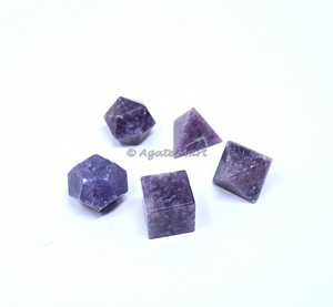 Lepidolite Reiki Stones Set Feng Shui Prosperity Crystals <b>for</b> Wealth Energy Balancing Carved Love Sacred Geometry <b>Home</b> Decor - Product Image 1