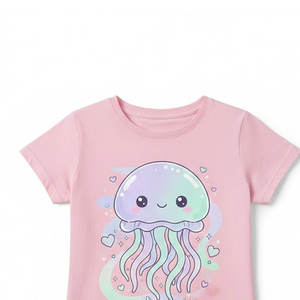 Camiseta Clásica de Manga Corta para Niños Pequeños con Diseño de Bolsillo, con Bolsillo Frontal Funcional en el Pecho, Sensación Suave de Algodón Natural - Product Image 3