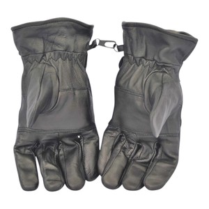 Gants d'habillage en cuir de mouton véritable pour hommes hiver chaud écran tactile doigt complet couleur noire gants de haute qualité - Product Image 4