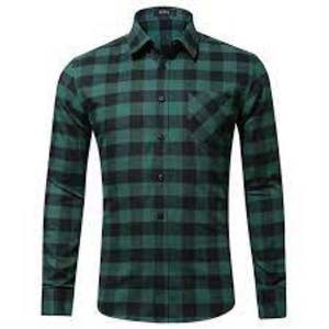 Chemise en flanelle de coton à manches longues pour hommes, haut décontracté et durable imprimé à motifs personnalisés, pour l'automne, anti-rides - Product Image 6