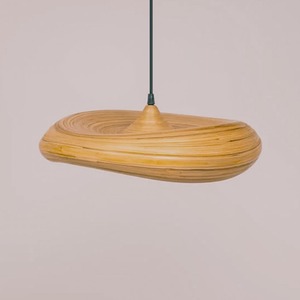 Éclairage d'ambiance ensemble de lustres longs en gros lustres suspendus en bambou filé lampes suspendues au plafond - Product Image 3