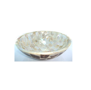 Brass Antique Luxury and Modern Design Leaf Fruits Serving Bowl <b>Mother</b> of Pearl Designer Look Chocolate Bowl - Product Image 1