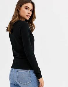 Haute qualité 100% coton blanc uni personnalisé hommes à manches longues col rond chemise décontractée chemises ajustées pour les femmes - Product Image 4