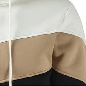 Sweat-shirt à capuche multicolores (blanc, marron, noir) - Streetwear décontracté pour hommes, design personnalisé - Product Image 5