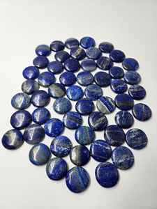 Discos recién llegados, piedras preciosas naturales de alto pulido, lapislázuli, discos planos redondos en forma de moneda para amor, curación, Reiki, venta al por mayor a granel - Product Image 6