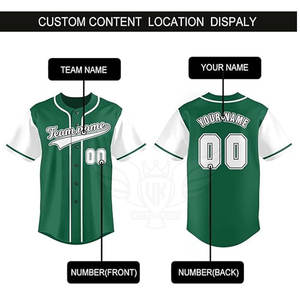 Maillot de baseball simple personnalisé Design personnalisé hommes Maillot de baseball vierge Maillots de baseball en gros - Product Image 4