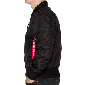 Nouvelle arrivée 2026, veste bomber en laine pour homme, sur mesure, OEM, haute qualité, coupe-vent, bouton en corne, streetwear, veste de vol - Product Image 3