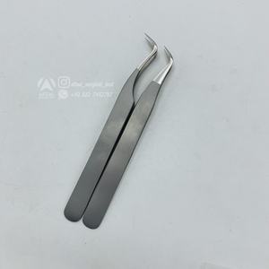 Pinzas universales para pestañas tipo gancho 2025, pinzas japonesas sostenibles de acero inoxidable con etiqueta privada, pinzas para extensión de pestañas al por mayor - Product Image 6