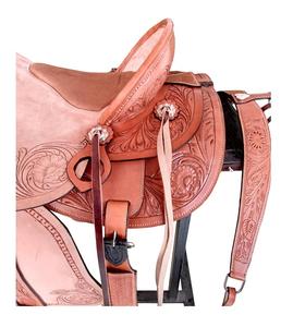 Juego de sillas de montar de cuero genuino de calidad superior para Western Endurance y English Racing Horse Riding Essentials - Product Image 3