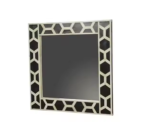 Espejo Decorativo Moderno con Incrustaciones de Hueso para Colgar en la Pared, con Marco Rectangular, la Mejor Calidad de Crescent Crafts - Product Image 1