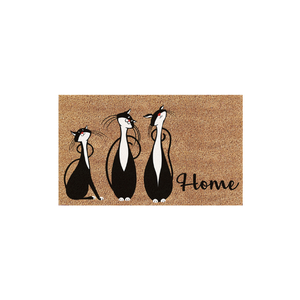 Capacités efficaces de piégeage de la saleté et d'absorption de l'humidité Paillasson Couloir Salon PVC COIR TAPIS DE PORTE INDIEN EN RELIEF - Product Image 1