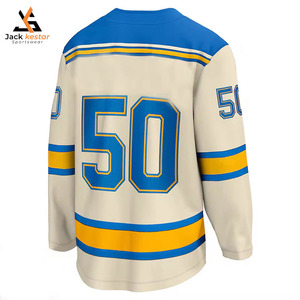 Diseño Personalizado, Precio al por Mayor, Más Vendido, Ecológico, de Secado Rápido, Impreso por Transferencia de Calor, 100% Poliéster, Unisex, para Hockey sobre Hielo - Product Image 2