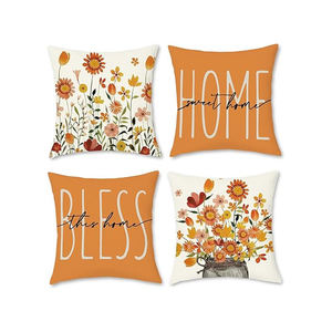 Latest Design <b>Floral</b> Customized Print <b>Cushion</b> <b>Covers</b> Soft Decorative Pillow Cases for Living Room - Product Image 4