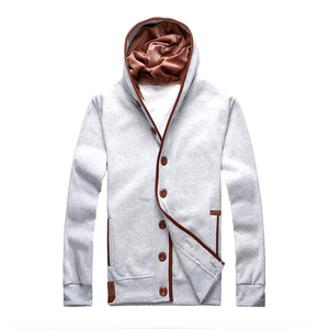 Hot Sale High Quality Fashionable Men's Autumn & Winter Hoodies & Sweatshirts Long Sleeve Button Down Men Hoodie Casual <b>jacket</b> - Product Image 3