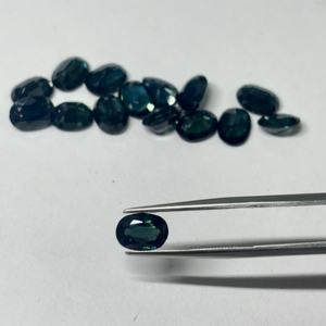 Zafiro Verde Natural, Forma Ovalada, Facetado, Gema Suelta para Joyería, Precioso, Certificado, de 2x4 mm a 8x10 mm - Product Image 4