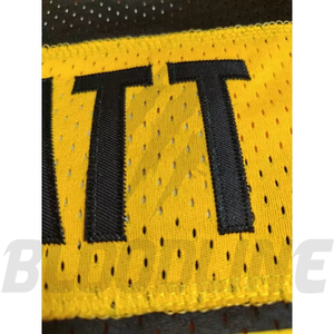 Camiseta de Fútbol Personalizada con Rayas Amarillas y Negras, Unisex para Adultos, Transpirable, de Poliéster, con Impresión por Sublimación, Servicio OEM BLOODLINE - Product Image 4