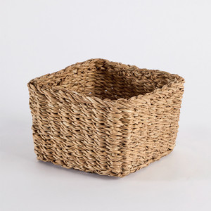 NEW PRODUCT! TienPhong Wholesale 2025 Sutton Handwoven Seagrass Square <b>Storage</b> <b>Basket</b> for Bathroom <b>Storage</b> - Product Image 5