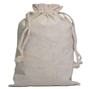 100% Organic Cotton Reusable Eco-Friendly Large Drawstring Zipper Handbags Custom Logo Luxury Printed Muslin Dust Packaging <b>Bag</b> - Product Image 2