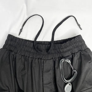 Premium Quality <b>Men's</b> Casual Multi-Pocket <b>Black</b> Cargo <b>Shorts</b> | Elastic Waist Good Selling Nylon Cargo <b>Shorts</b> for <b>Men</b> - Product Image 2