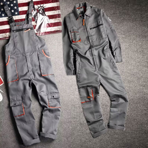 ชุดจั๊มสูททำงานสำหรับผู้ชายชุดเครื่องแบบทำงานโดยรวมทนทานชุดจั๊มสูทเครื่องแบบช่างเครื่องสำหรับงานหนัก - Product Image 4