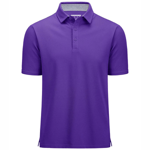 เสื้อโปโลคอปกผู้ชาย แห้งเร็ว บริการ OEM ODM รับผลิตตามแบบ พร้อมสกรีนโลโก้ - Product Image 1