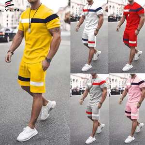 Logo personnalisé été hommes football formation Jogger ensemble short pour hommes 2 pc costume t-shirt et short ensemble - Product Image 6