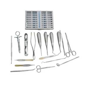 Juego de 18 Piezas de Instrumentos Quirúrgicos Dentales Manuales de Metal de Primera Calidad, Kit de Herramientas Dentales Profesionales Reutilizables - Product Image 1