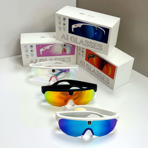 Lunettes intelligentes AI, lunettes de soleil intelligentes, caméra 8MP, Wi-Fi, enregistrement audio, assistant IA, monture en métal, étanche IPX4 - Product Image 2