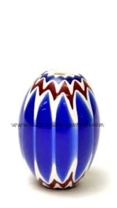 Mulii Handmade 14 mm Round Glass Lampwork Floral Beads Mixed Color Chevron Beads Loose DIY Bracelet Collier Accessoires - Product Image 5