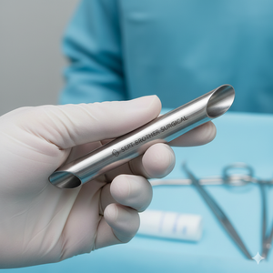 Cánula Quirúrgica de Acero Inoxidable, Instrumento Hueco de Grado Médico, Reutilizable - Product Image 1