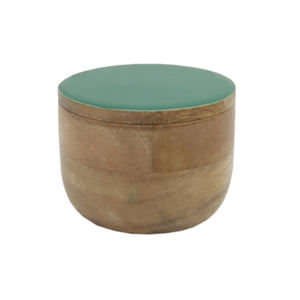 Pot de rangement doré au design moderne pour ustensiles de cuisine Boîte en métal personnalisée avec couvercle Décoration antique faite à la main - Product Image 2