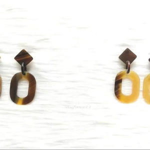 Buffalo Horn <b>Earrings</b> for Girls <b>Earring</b> Woman <b>Earring</b> Horn Jewelry Natural Horn for Women High Quality - Product Image 1