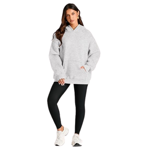 Sweat à capuche grande taille unisexe, sweat-shirt épais en polaire, haut à capuche surdimensionné pour les sports décontractés et le streetwear - Product Image 6