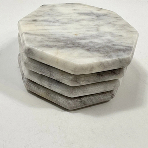 Juego de posavasos de alta calidad, alfombrillas y almohadillas de decoración de mesa de madera y mármol, diseño de tendencia a la moda, posavasos de vidrio empaquetados a granel - Product Image 6