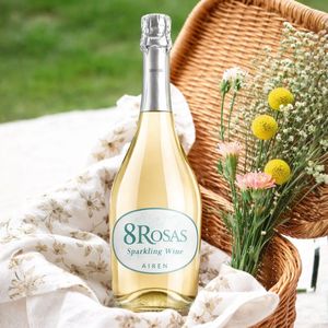 8 Rosas - Alcohol Free White <b>Wine</b> | 100% Airen 0.0% ABV | Spanish Alcohol Free <b>Wine</b> 750ml - Product Image 2