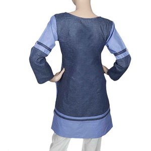 คุรตีปักลายสำหรับผู้หญิง - สีน้ำเงิน - Product Image 3
