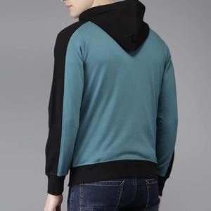 เสื้อมีฮู้ดสำหรับผู้ชายผ้าคอตต้อนสีพื้นระบายอากาศได้ดีสีพื้นมีซิปแบบลำลองสำหรับผู้ชายโลโก้ตามสั่ง - Product Image 2