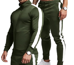 Ensembles de survêtements pour hommes, manches longues, fermeture éclair intégrale, sweat-shirt actif, vestes et pantalons, tenues en 2 pièces - Product Image 2