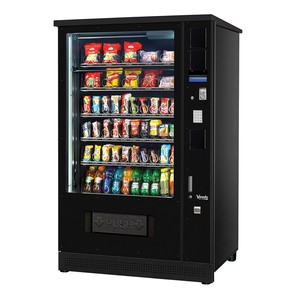 Máquina Expendedora de Bebidas y Snacks Negra con Pantalla Táctil LCD de 7 Pulgadas, Pago Automático, Refrigeración por Compresor, Gestión Basada en la Nube y Control Remoto - Product Image 1