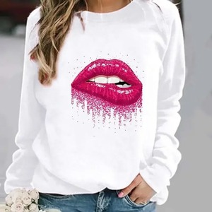 Nueva sudadera de otoño e invierno para mujer, Camiseta holgada de manga larga de gran tamaño, Tops estampados para mujer - Product Image 1