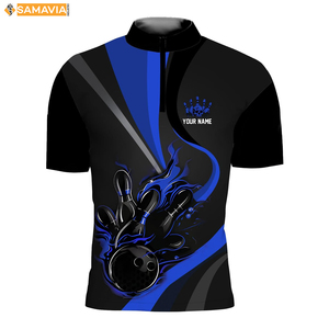 SAMAVIA USA League Maillots de bowling Chemises d'équipe personnalisées Uniformes de club légers et sublimés - Product Image 6