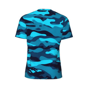 Men's High Quality Slim Fit <b>Camouflage</b> T-Shirt Quick Dry Knitted Fabric Casual Screen Printing Camo Design Top - Product Image 3